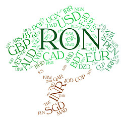 Image showing Ron Currency Means Forex Trading And Currencies