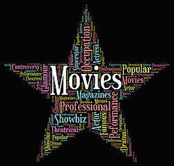 Image showing Movies Star Indicates Motion Picture And Film