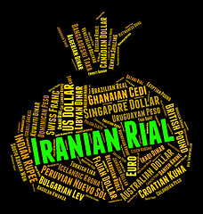 Image showing Iranian Rial Shows Exchange Rate And Coinage