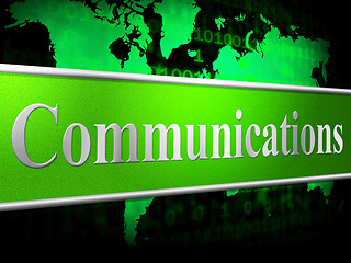 Image showing Communication Computer Indicates Global Communications And Chatting