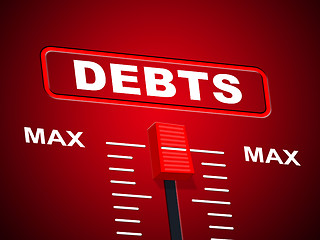 Image showing Max Debts Represents Upper Limit And Arrears