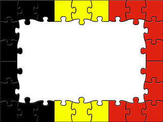 Image showing Belgium Jigsaw Means Blank Space And Copy