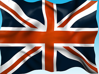 Image showing Union Jack Means British Flag And Country