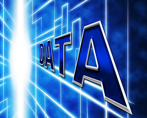 Image showing Data Computer Means Lan Network And Communicate