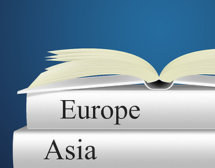 Image showing Europe Books Indicates Travel Guide And Asian