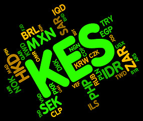 Image showing Kes Currency Shows Exchange Rate And Foreign