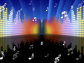 Image showing Background Music Represents Sound Track And Abstract