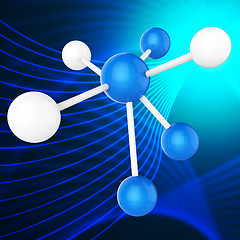 Image showing Atom Molecule Indicates Chemical Science And Scientist
