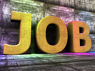 Image showing Job Word Represents Employ Me And Hire