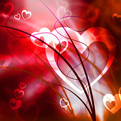 Image showing Background Heart Represents Valentine Day And Abstract