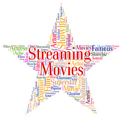 Image showing Streaming Movies Represents Picture Show And Cinema