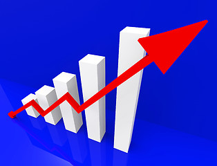 Image showing Graph Increasing Shows Financial Report And Advance