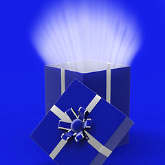 Image showing Giftbox Surprise Represents Package Surprises And Celebration