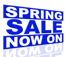 Image showing Spring Sale Means At This Time And Closeout