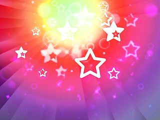 Image showing Stars Background Shows Shining Stars Or Glittery Design\r