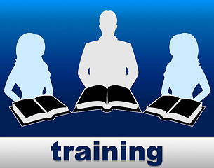 Image showing Training Books Shows Learning Instructing And Instruction