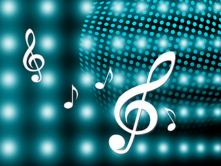 Image showing Background Notes Means Treble Clef And Backdrop