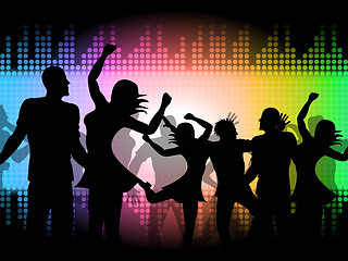 Image showing Party Disco Shows Celebrations Fun And Discotheque