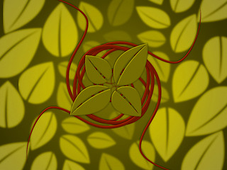 Image showing Background Leaves Represents Petal Bouquet And Garden