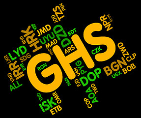 Image showing Ghs Currency Indicates Forex Trading And Coinage