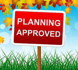 Image showing Planning Approved Means Missions Assured And Goals