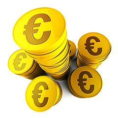 Image showing Euro Savings Shows Euros Saved And European