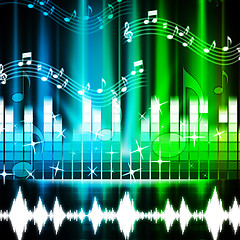 Image showing Music Background Shows Songs Harmony And Melody\r