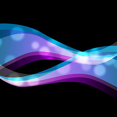 Image showing Blue Purple Swirls Background Means Curvy Lines\r