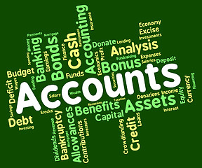 Image showing Accounts Words Means Balancing The Books And Accounting