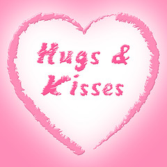 Image showing Hugs And Kisses Represents Find Love And Dating