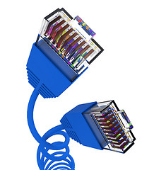 Image showing Internet Connection Represents Global Communications And Computer