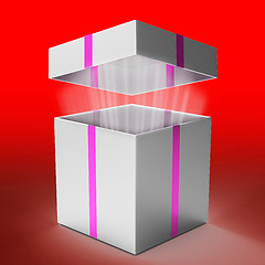 Image showing Gift Celebration Indicates Box Fun And Gift-Box