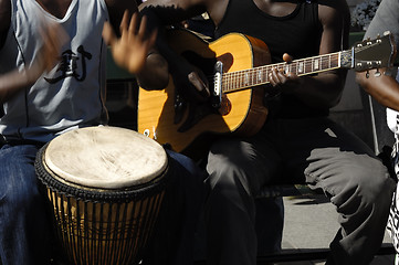 Image showing Band is playing music