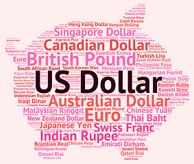 Image showing Us Dollar Means Foreign Exchange And American