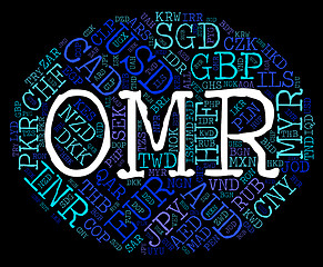 Image showing Omr Currency Means Oman Rials And Banknote