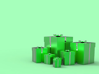 Image showing Copyspace Birthday Indicates Gift-Box Celebrate And Blank