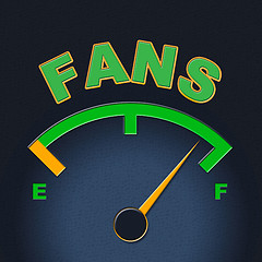 Image showing Fans Gauge Shows Like Web And Dial