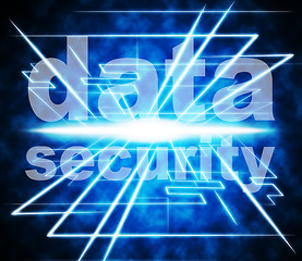 Image showing Security Data Means Information Bytes And Protected