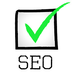 Image showing Seo Tick Shows Passed Online And Search