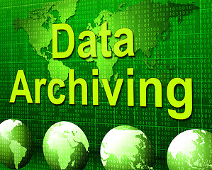 Image showing Data Archiving Shows Fact Storage And Catalog