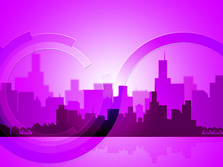 Image showing City Copyspace Indicates Abstract Background And Downtown