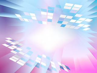 Image showing Square Grids Background Shows Simple Digital Art \r