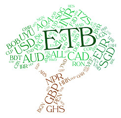 Image showing Etb Currency Represents Ethiopian Birrs And Currencies