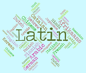Image showing Latin Language Shows Communication Foreign And Languages