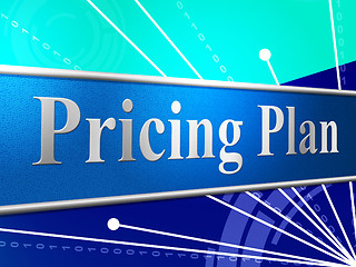 Image showing Pricing Plan Represents Stratagem Strategy And Idea