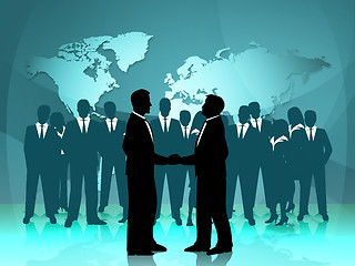 Image showing Partnership World Means Work Together And Cooperation