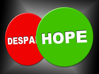 Image showing Hope Sign Means Wanting Hoping And Message