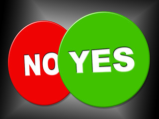 Image showing Yes Message Represents All Right And Ok
