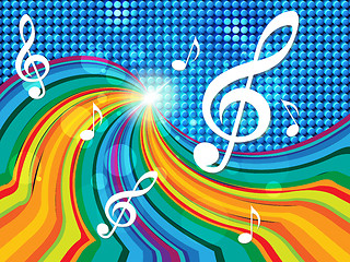 Image showing Music Background Indicates Text Space And Artistic