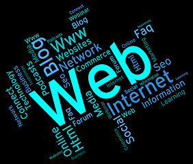 Image showing Web Word Means Net Text And Websites